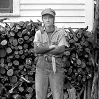 Marcie and the Woodpile, Mapleton, Mn